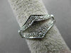 ANTIQUE WIDE .18CT OLD MINE DIAMOND 14KT WHITE GOLD PAVE INSERT RING #22030