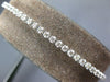 ESTATE 1.19CT DIAMOND 14K WHITE GOLD 3D CLASSIC ROUND ADJUSTABLE TENNIS BRACELET