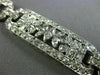 ANTIQUE WIDE 6.52CT OLD MINE DIAMOND PLATINUM CLASSIC FILIGREE FLOWER BRACELET