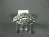 ESTATE 1.0CT DIAMOND 14KT WHITE GOLD 3D DOUBLE INFINITY SEMI ETERNITY LOVE RING