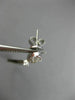 LARGE 1.88CT WHITE & CHOCOLATE FANCY DIAMOND 14KT WHITE GOLD 3D HANGING EARRINGS