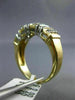 ESTATE WIDE .60CT ROUND & BAGUETTE DIAMOND 14KT 2 TONE GOLD 3D ANNIVERSARY RING