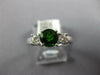 1.30CT DIAMOND & AAA RUSSALITE 14KT WHITE GOLD 3D ROUND 3 STONE ENGAGEMENT RING