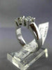 .65CT PRINCESS DIAMOND 14K WHITE GOLD 3D 3 STONE SEMI MOUNT ENGAGEMENT RING 1575