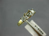 ESTATE .31CT DIAMOND 14KT 2 TONE GOLD 3 STONE SEMI MOUNT ENGAGEMENT RING #18588