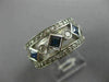 LARGE 3.40CT ROUND DIAMOND & AAA SAPPHIRE 14KT WHITE GOLD ETERNITY WEDDING RING