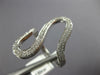 ESTATE LARGE .33CT DIAMOND 18KT WHITE GOLD 3D CLASSIC SWIRL FUN RING