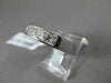 ESTATE 1.54CT DIAMOND 14K WHITE GOLD 5 STONE PRINCESS CHANNEL ANNIVERSARY RING