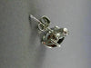ESTATE 2.97CT DIAMOND & AAA EXTRA FACET GARNET 14K WHITE GOLD OVAL STUD EARRINGS