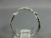 ESTATE WIDE .68CT DIAMOND 18KT WHITE GOLD 3D CLASSIC CLUSTER V SHAPE FUN RING