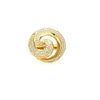 ESTATE LARGE .64CT DIAMOND 18KT YELLOW GOLD 3D MULTI ROW CIRCULAR SWIRL FUN RING