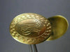 ANTIQUE 14KT YELLOW GOLD 3D CLASSIC HANDCRAFTED FILIGREE DOUBLE SIDED CUFF LINK