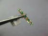 .46CT DIAMOND & AAA EMERALD 14KT YELLOW GOLD 2MM SEMI ETERNITY ANNIVERSARY RING