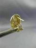 LARGE .83CT DIAMOND 14K YELLOW GOLD 3D CLUSTER DOUBLE HALO CLIP ON POST EARRINGS