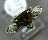 1CT ROUND & TRILLON WHITE & FANCY YELLOW DIAMOND 14KT WHITE GOLD ENGAGEMENT RING