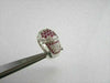 ANTIQUE HEART SHAPE 1.42CT RUBY DIAMOND 14K W GOLD RING