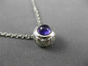 ESTATE .89CT DIAMOND & AAA AMETHYST 14K WHITE GOLD 3D HANDCRAFTED PENDANT #7102