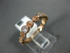 ESTATE .44CT DIAMOND 14K ROSE GOLD 3D INFINITY FILIGREE WEDDING ANNIVERSARY RING