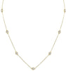 ESTATE 2.0CT DIAMOND 14KT YELLOW GOLD 3D CLASSIC ROUND BY THE YARD LOVE NECKLACE