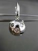 ESTATE 1.67CT BLACK & WHITE DIAMOND 14KT WHITE GOLD ETOILE LEVERBACK EARRINGS