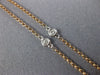 .74CT WHITE & PINK DIAMOND 18KT WHITE & ROSE GOLD PRINCESS & ROUND LOVE NECKLACE