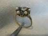 ANTIQUE 1.50CT OLD MINE DIAMOND AAA SAPPHIRE & PEARL 14K YELLOW GOLD 3D RING 815