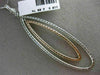 ESTATE EXTRA LARGE 2.09CT DIAMOND 14KT WHITE & ROSE GOLD DOUBLE MARQUISE PENDANT