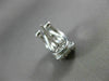 ESTATE WIDE 2.65CT DIAMOND 14KT WHITE GOLD MULTI ROW INVISIBLE HANGING EARRINGS