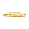 .17CT DIAMOND 14KT YELLOW GOLD 3D ROUND FILIGREE SEMI ETERNITY ANNIVERSARY RING