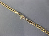 ESTATE LONG 14KT YELLOW GOLD 3D CLASSIC HEART LOVE LINK BRACELET #26015