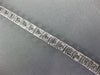 3.61CT DIAMOND 18KT WHITE GOLD CLASSIC SQUARE FILIGREE MILGRAIN TENNIS BRACELET