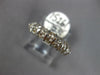 ESTATE .75CT DIAMOND 14K WHITE GOLD CLASSIC 2 ROW ROUND WEDDING ANNIVERSARY RING