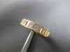 3.0CT CZ CLASSIC BAGUETTE 3/4TH ETERNITY 14KT YELLOW GOLD ANNIVERSARY RING 28170