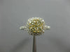 ESTATE .79CT WHITE & FANCY YELLOW DIAMOND 14K TWO TONE 3D GOLD PROMISE LOVE RING