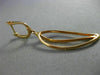 ESTATE .60CT ROUND DIAMOND 18KT YELLOW GOLD 3D LEAF HUGGIE OPEN HANGING EARRINGS