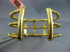 ESTATE LARGE .65CT DIAMOND 14K YELLOW GOLD MULTI ROW SQUARE CUFF BANGLE BRACELET