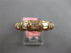 ESTATE 1.73CT DIAMOND 18KT ROSE GOLD ROUND & BAGUETTE FILIGREE MILGRAIN FUN RING