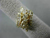 ESTATE LARGE 1.26CT MARQUISE & ROUND DIAMOND 14K YELLOW GOLD COCKTAIL RING 21999