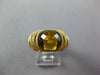 ESTATE 5.61CT DIAMOND & AAA SMOKEY TOPAZ 14KT YELLOW GOLD 3D DOME SHAPE FUN RING