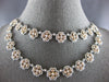 GIA EXTRA LARGE 18.83CT WHITE & PINK DIAMOND 18KT WHITE & ROSE GOLD 3D NECKLACE