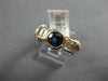 ESTATE 1.89CT DIAMOND & AAA SAPPHIRE 14KT TWO TONE GOLD FILIGREE ENGAGEMENT RING