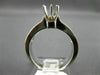WIDE .96CT DIAMOND 14KT WHITE GOLD 3D PRINCESS SEMI MOUNT ENGAGEMENT RING #18891