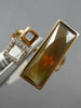 .07CT DIAMOND & AAA MULTI COLOR QUARTZ 14K ROSE GOLD SQUARE RECTANGULAR FUN RING