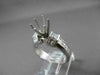 1.60CT DIAMOND 14K WHITE GOLD 3D PRINESS ROUND SEMI MOUNT ENGAGEMENT RING #18585