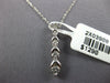 ESTATE .33CT DIAMOND 14KT WHITE GOLD 3D CLASSIC JOURNEY LOVE FLOATING PENDANT