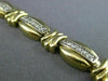 ESTATE WIDE .85CT ROUND DIAMOND 14KT TWO TONE GOLD 3D TENNIS BRACELET #12379
