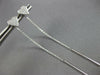 LARGE .21CT DIAMOND 14KT WHITE GOLD HEART SHAPE CHANDELIER BAR HANGING EARRINGS