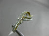 ESTATE LARGE .37CT DIAMOND 18KT WHITE & YELLOW GOLD MULTI ROW INFINITY LOVE RING