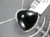 EXTRA LARGE 10.26CT DIAMOND AAA ONYX 14KT WHITE GOLD LUCKY FISH SKELETON PENDANT