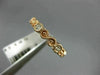 ESTATE .30CT DIAMOND 14K ROSE GOLD 3D 6 STONE FILIGREE INFINITY ANNIVERSARY RING